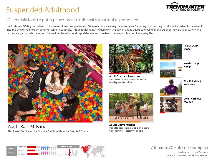 Suspended Adulthood Millennials look to put a pause on adult life with youthful experiences Suspended Adulthood Millennials look to put a pause on adult life with youthful experiences