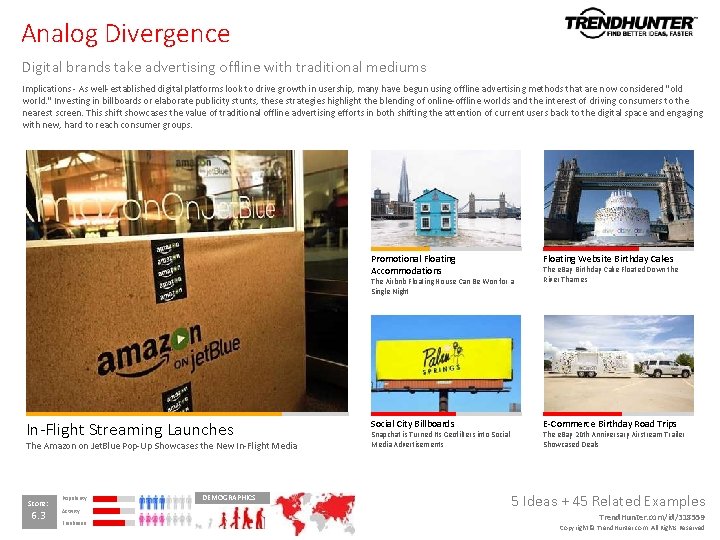 Analog Divergence Digital brands take advertising offline with traditional mediums Implications - As well-established Analog Divergence Digital brands take advertising offline with traditional mediums Implications - As well-established