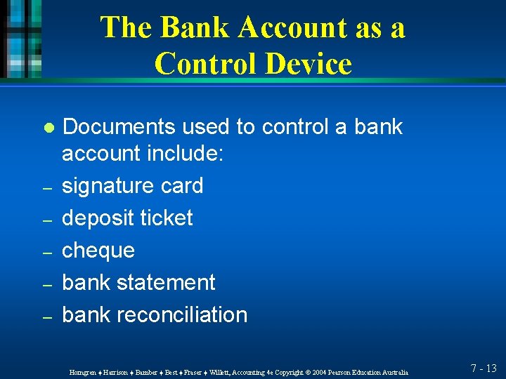 Internal Control Managing Cash and Making Ethical Judgments