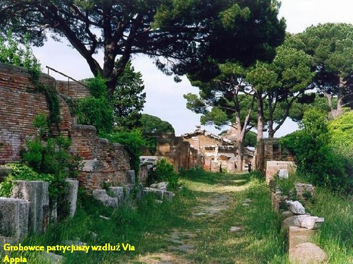 Grobowce patrycjuszy wzdłuż Via Da - Ma Appia Grobowce patrycjuszy wzdłuż Via Da - Ma Appia