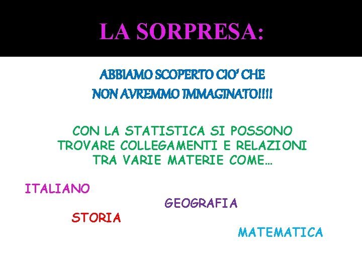 LA SORPRESA: ABBIAMO SCOPERTO CIO’ CHE NON AVREMMO IMMAGINATO!!!! CON LA STATISTICA SI POSSONO LA SORPRESA: ABBIAMO SCOPERTO CIO’ CHE NON AVREMMO IMMAGINATO!!!! CON LA STATISTICA SI POSSONO