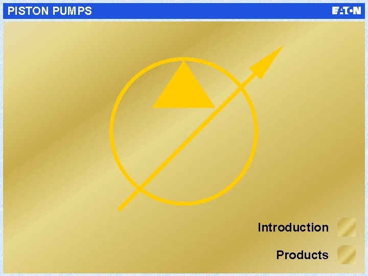 PISTON PUMPS Introduction Products 