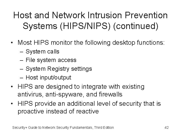 Hips Computer Security Guide to Network Security Fundamentals Third Edition