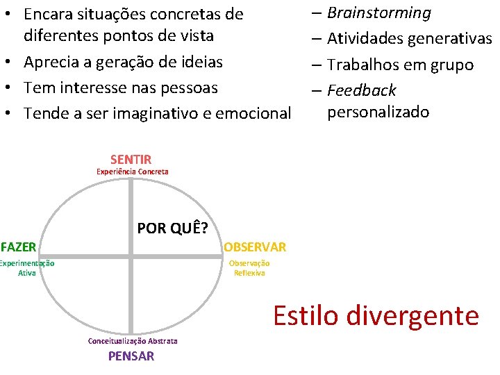  • Encara situações concretas de diferentes pontos de vista • Aprecia a geração