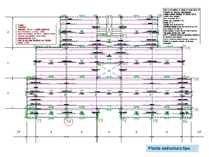 Planta estructura tipo 