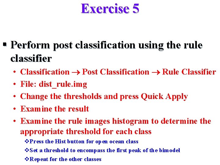 Chapter 5 Image Classification Analysis and applications of