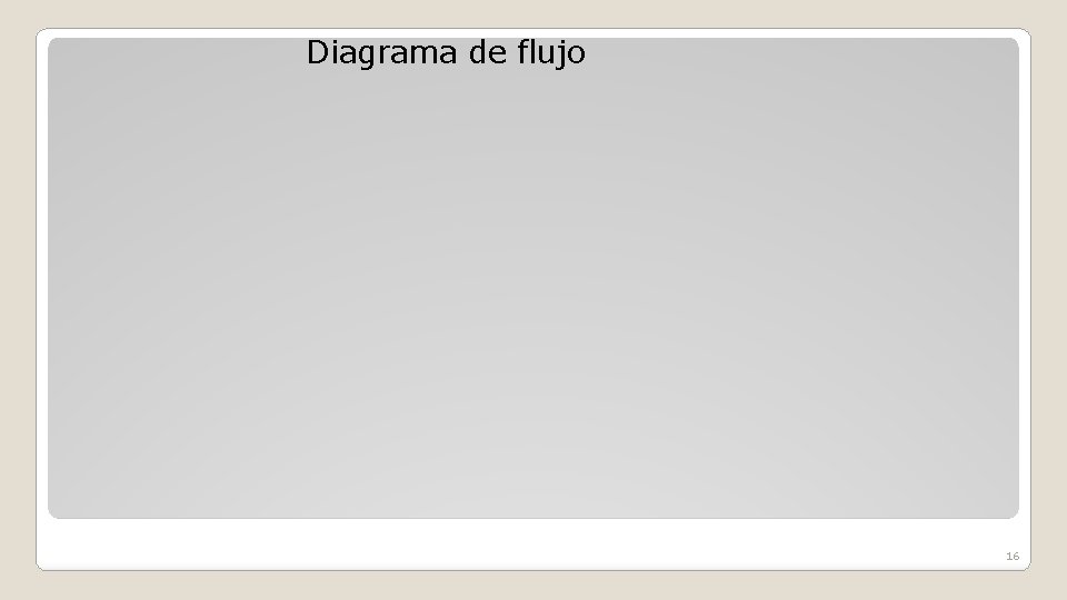 Diagrama de flujo 16 