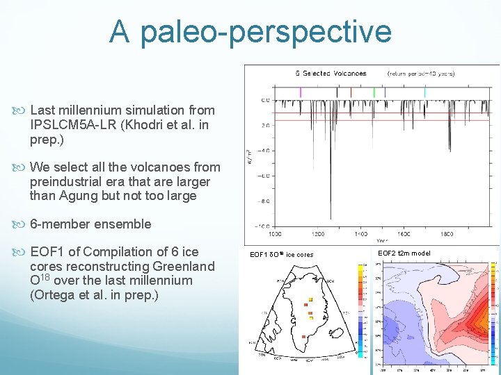 A paleo-perspective Last millennium simulation from IPSLCM 5 A-LR (Khodri et al. in prep.