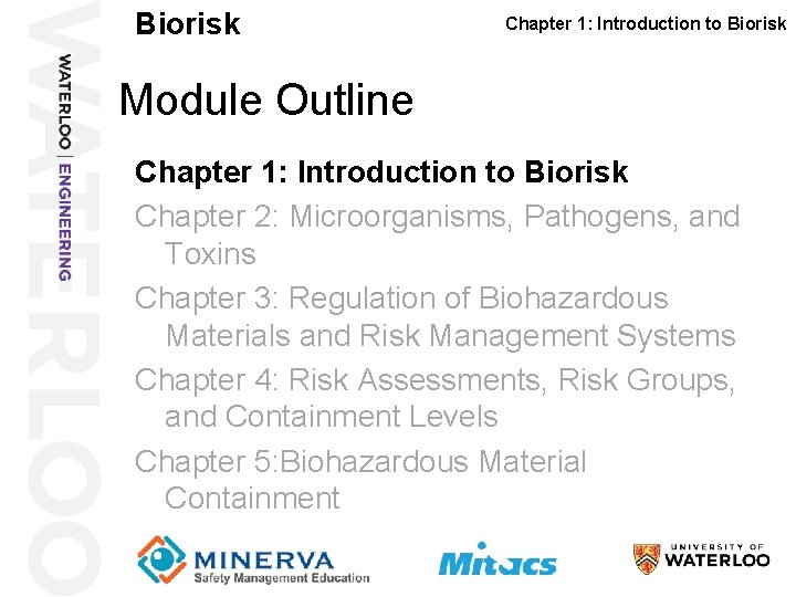Biorisk An Engineering Safety Module Prepared by Valentin