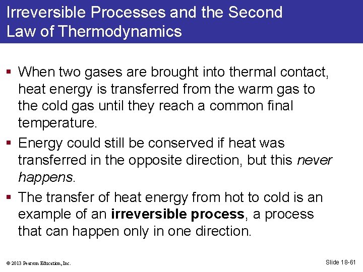 Irreversible Processes and the Second Law of Thermodynamics § When two gases are brought