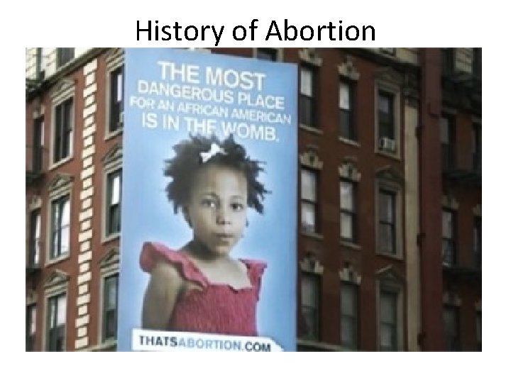 History of Abortion 