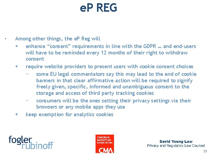 e. P REG • Among other things, the e. P Reg will § enhance e. P REG • Among other things, the e. P Reg will § enhance