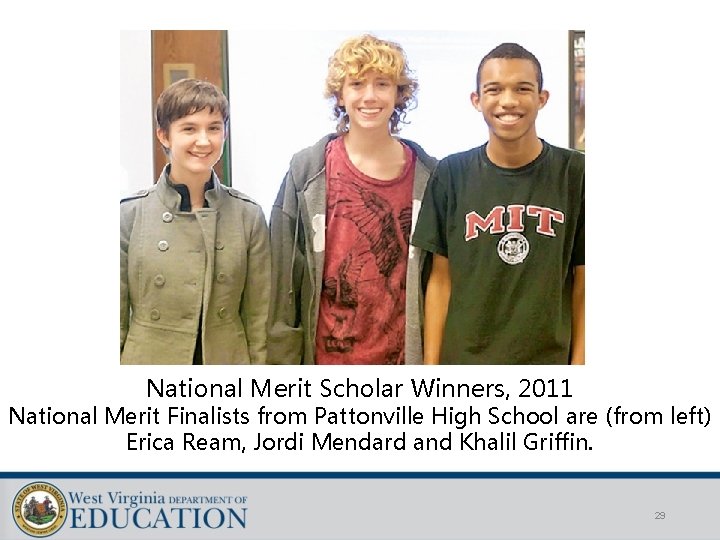 National Merit Scholar Winners, 2011 National Merit Finalists from Pattonville High School are (from