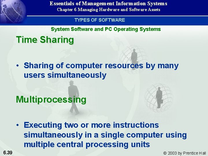 Essentials of Management Information Systems Chapter 6 Managing Hardware and Software Assets TYPES OF