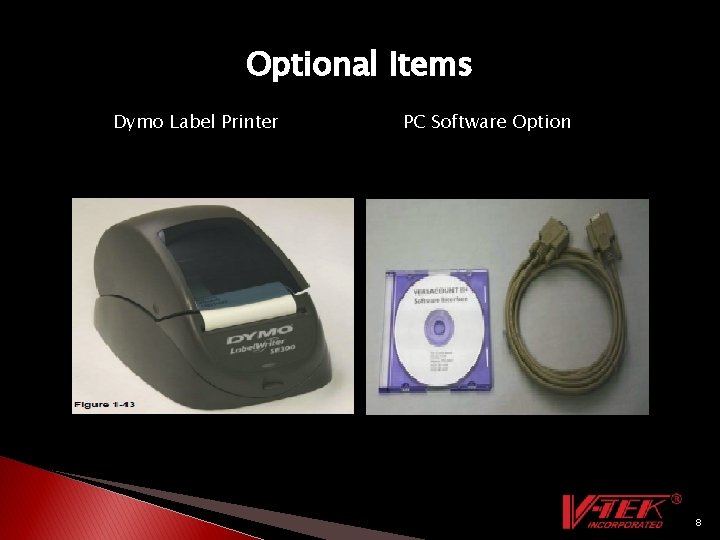 Optional Items Dymo Label Printer PC Software Option 8 