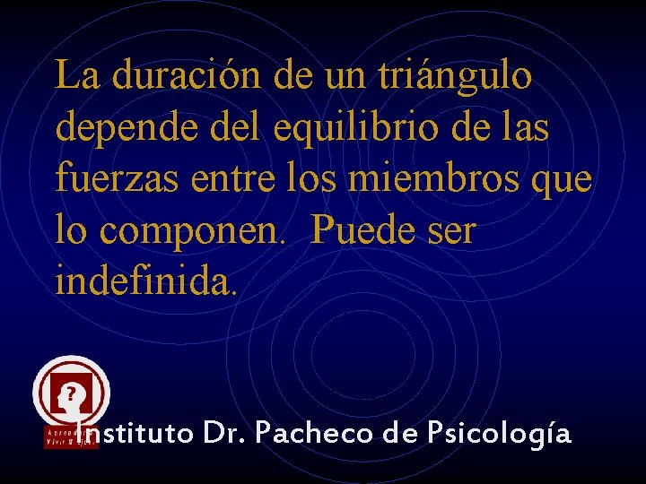 La duración de un triángulo depende del equilibrio de las fuerzas entre los miembros