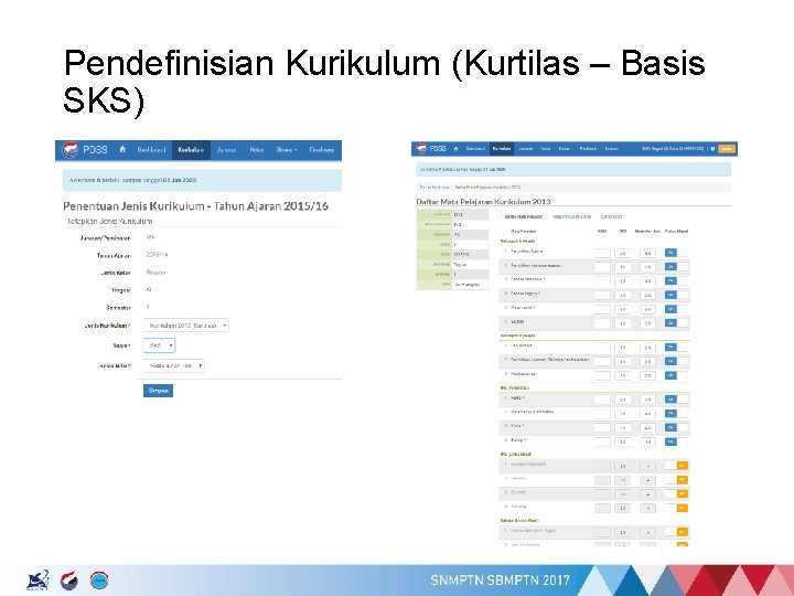 Pendefinisian Kurikulum (Kurtilas – Basis SKS) 