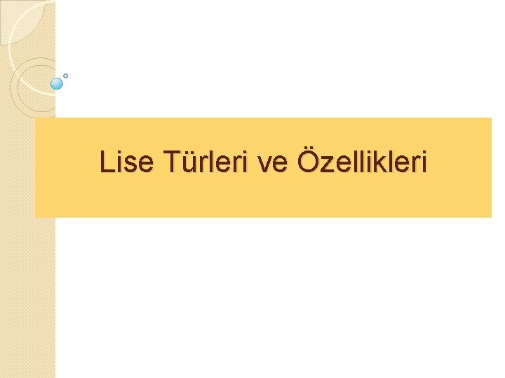 Lise Türleri ve Özellikleri 