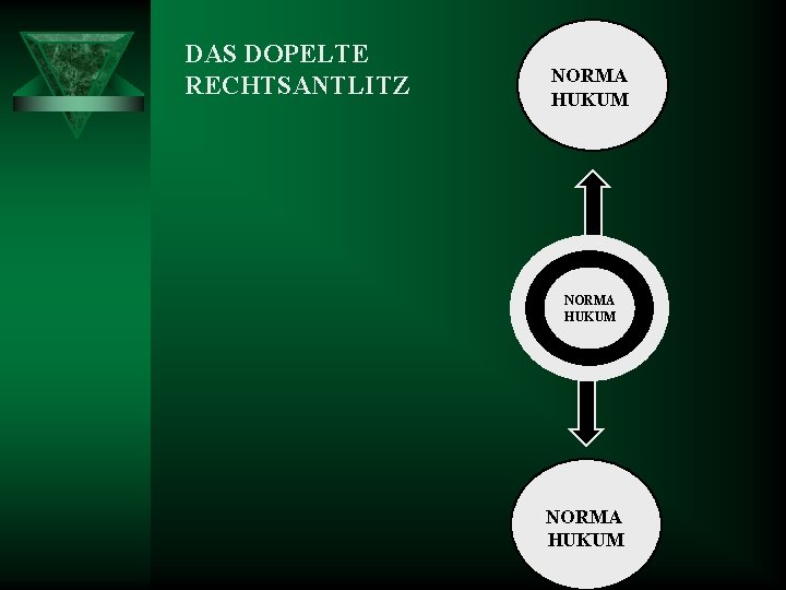 DAS DOPELTE RECHTSANTLITZ NORMA HUKUM 