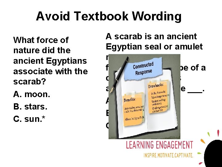 Avoid Textbook Wording What force of nature did the ancient Egyptians associate with the