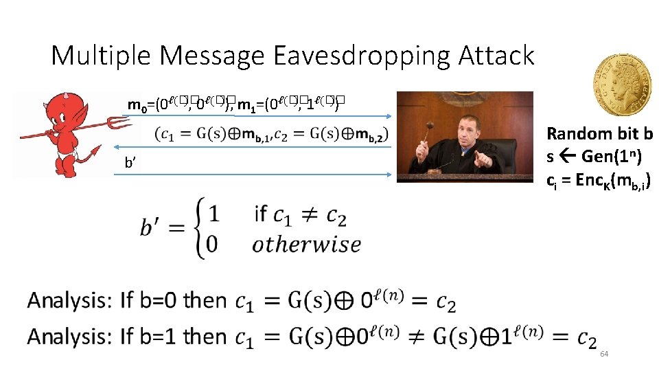 Multiple Message Eavesdropping Attack ), 0ℓ(�� )), m =(0ℓ(�� ), 1ℓ(�� )) m 0=(0ℓ(��