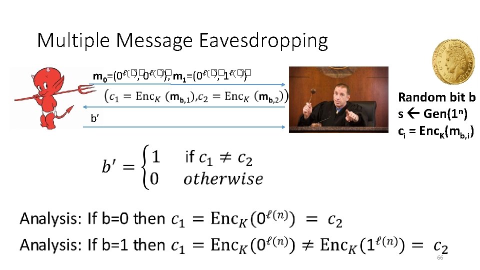 Multiple Message Eavesdropping ), 0ℓ(�� )), m =(0ℓ(�� ), 1ℓ(�� )) m 0=(0ℓ(�� 1