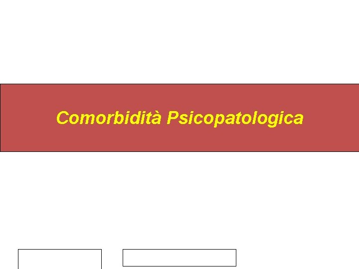 Comorbidità Psicopatologica 