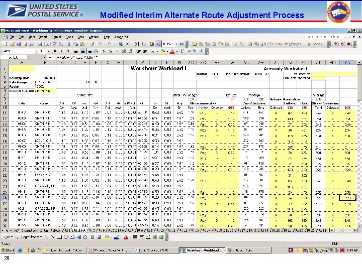 Modified Interim Alternate Route Adjustment Process 29 