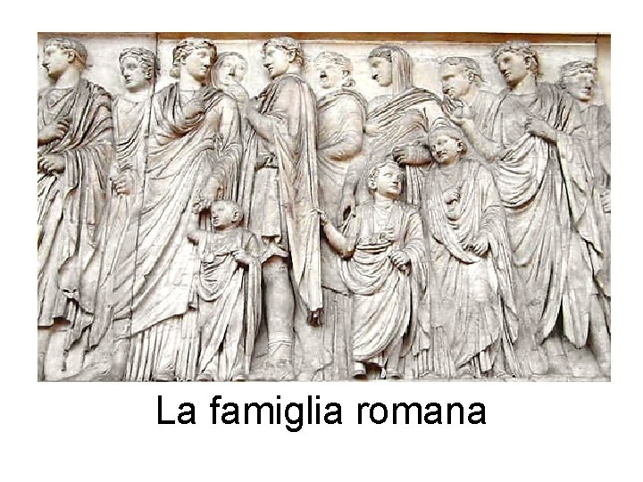La famiglia romana La famiglia romana