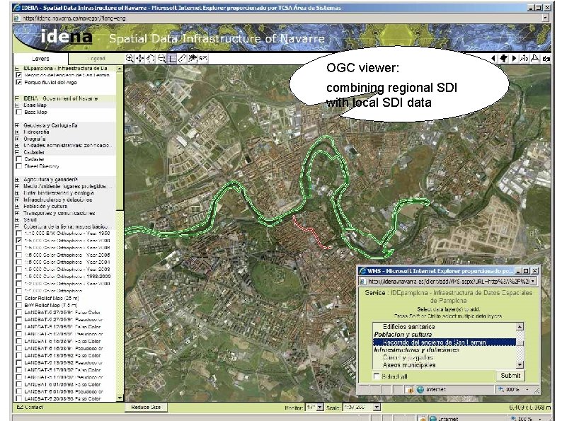 OGC viewer: combining regional SDI with local SDI data 