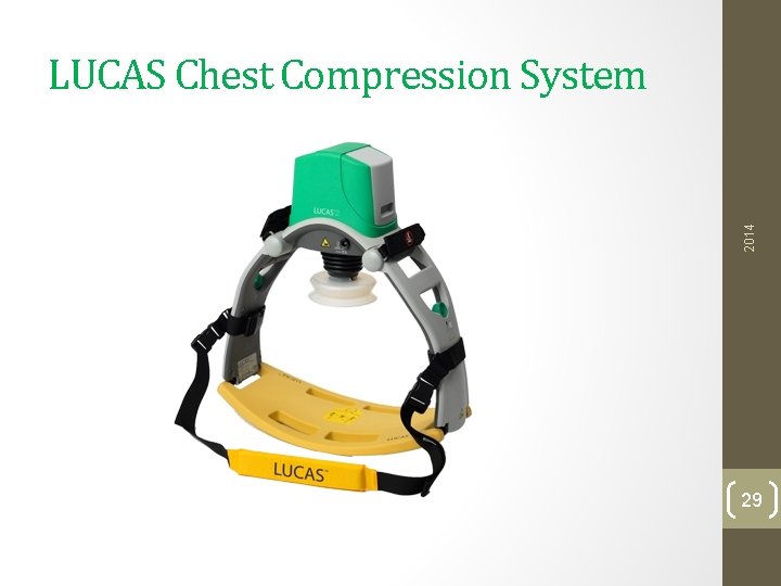 2014 LUCAS Chest Compression System 29 