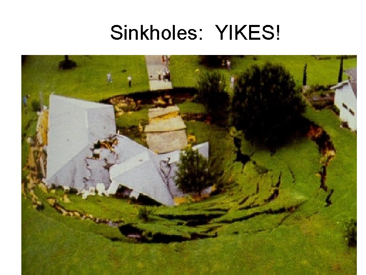 Sinkholes: YIKES! 