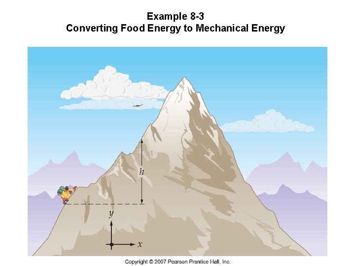 Example 8 -3 Converting Food Energy to Mechanical Energy 