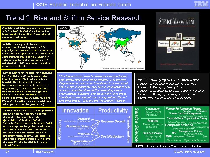 SSME: Education, Innovation, and Economic Growth Trend 2: Rise and Shift in Service Research