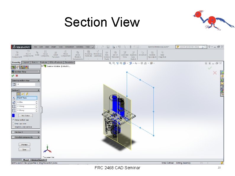 Section View FRC 2468 CAD Seminar 18 