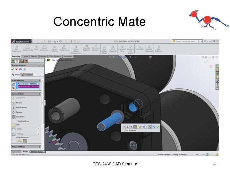 Concentric Mate FRC 2468 CAD Seminar 26 