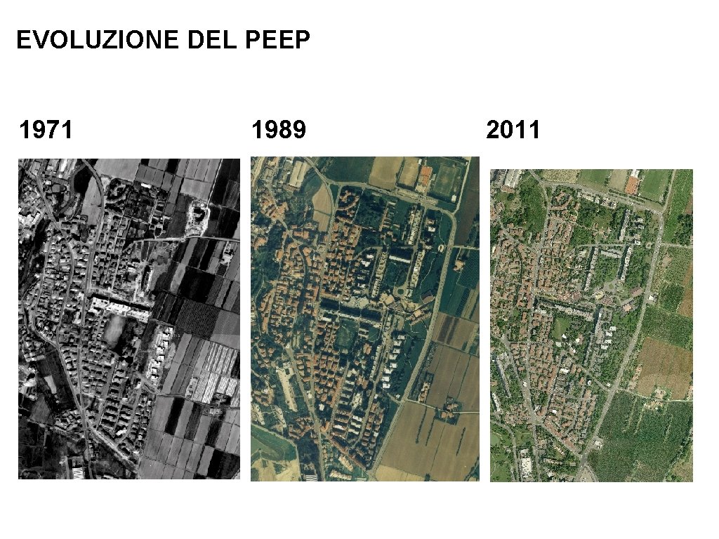 EVOLUZIONE DEL PEEP 1971 1989 2011 