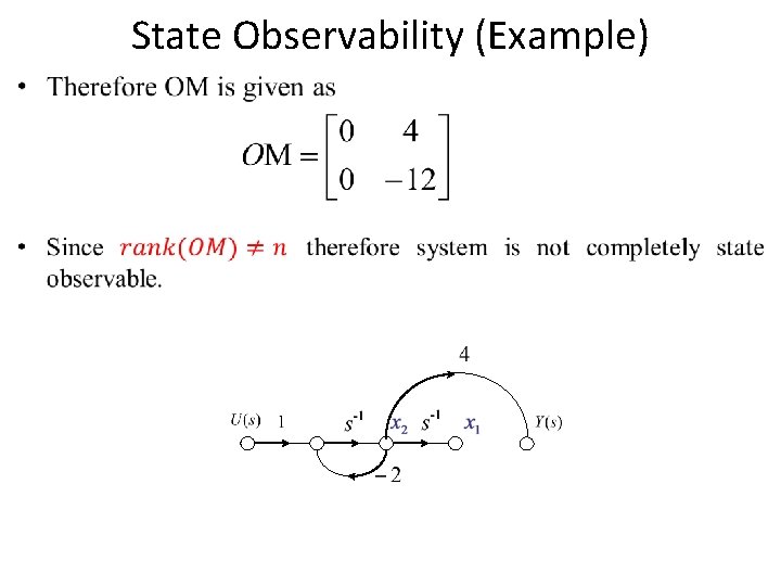 State Observability (Example) • 