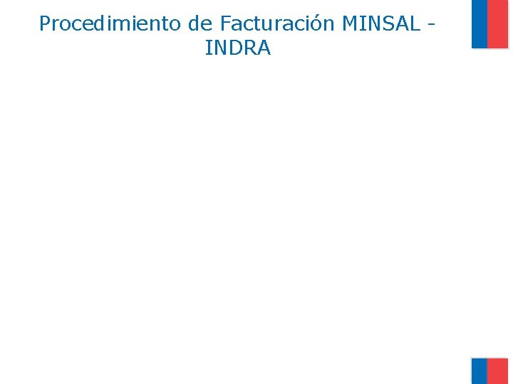 Procedimiento de Facturación MINSAL INDRA 