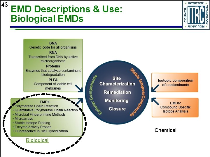 43 EMD Descriptions & Use: Biological EMDs Chemical Biological 