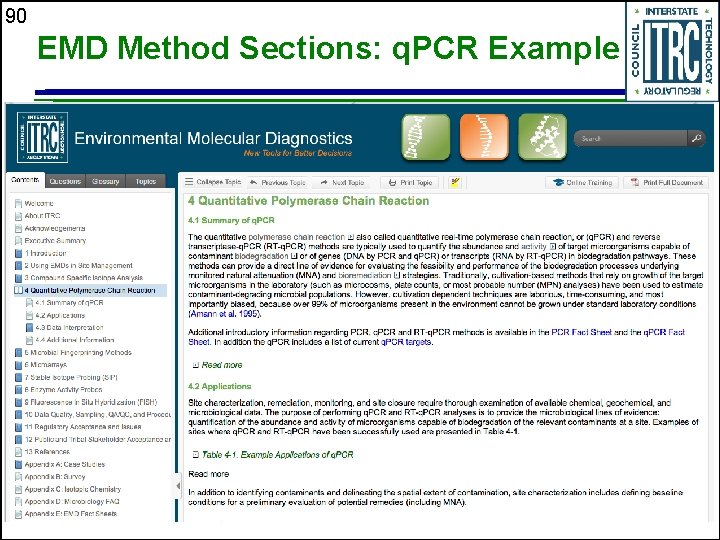 90 EMD Method Sections: q. PCR Example 