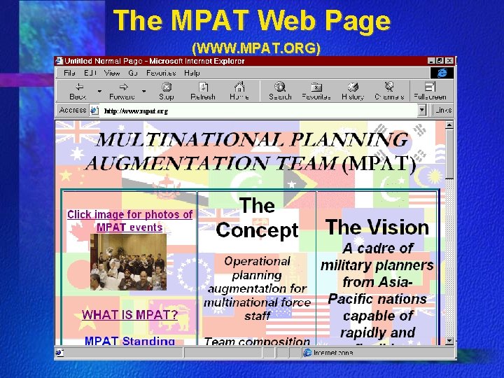 The MPAT Web Page (WWW. MPAT. ORG) http: //www. mpat. org The MPAT Web Page (WWW. MPAT. ORG) http: //www. mpat. org