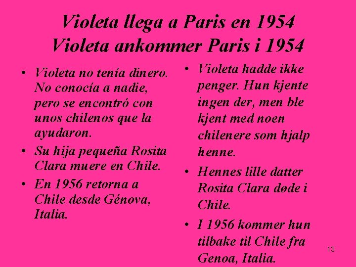 Violeta llega a Paris en 1954 Violeta ankommer Paris i 1954 • Violeta no Violeta llega a Paris en 1954 Violeta ankommer Paris i 1954 • Violeta no