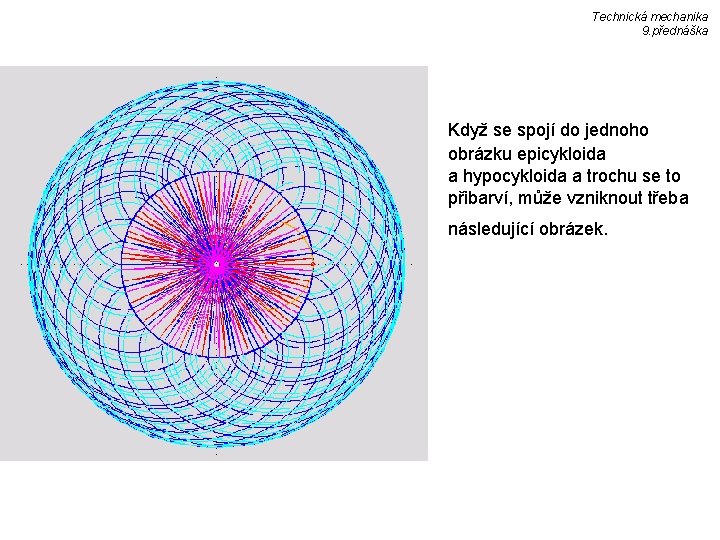 Technická mechanika 9. přednáška Když se spojí do jednoho obrázku epicykloida a hypocykloida a