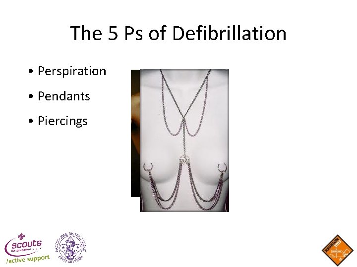 The 5 Ps of Defibrillation • Perspiration • Pendants • Piercings The 5 Ps of Defibrillation • Perspiration • Pendants • Piercings
