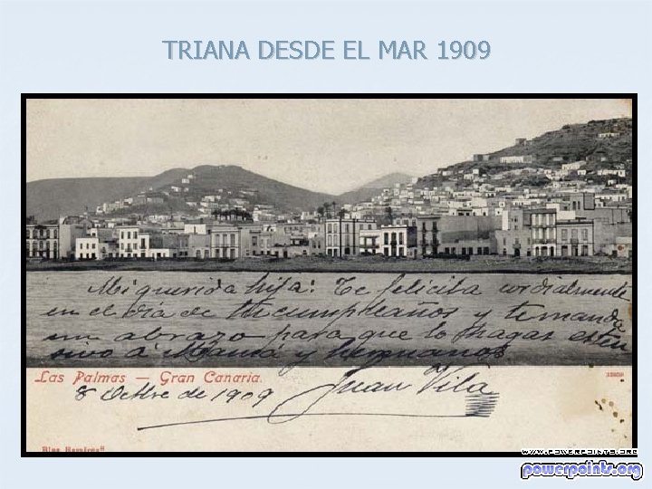 TRIANA DESDE EL MAR 1909 