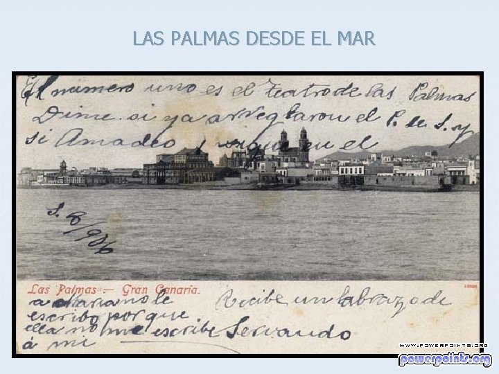 LAS PALMAS DESDE EL MAR 