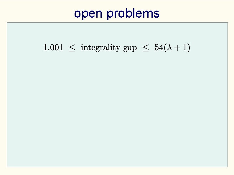 open problems 