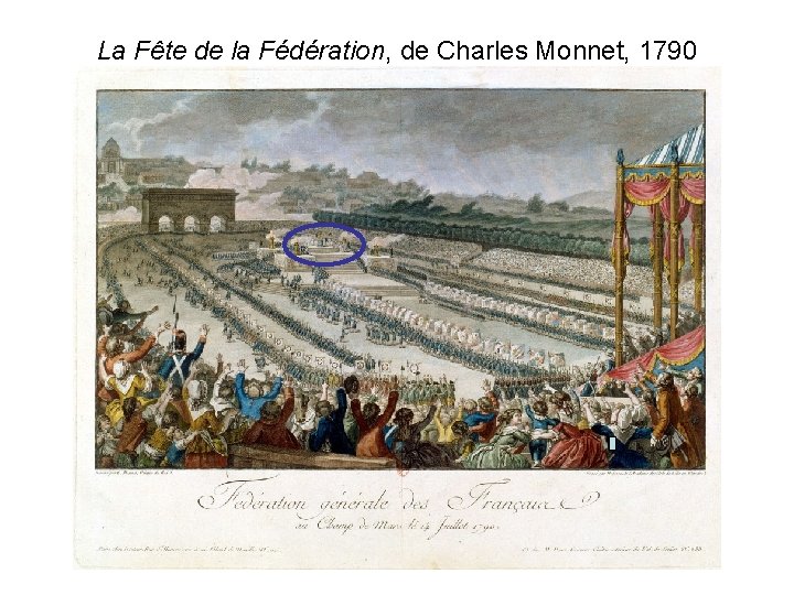 La Fête de la Fédération, de Charles Monnet, 1790 