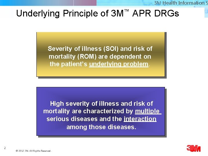 3 M Health Information Systems 3 M Health Information S Underlying Principle of 3